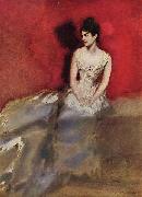 Arthur Ignatius Keller Portrat der Frau des Kenstlers oil on canvas